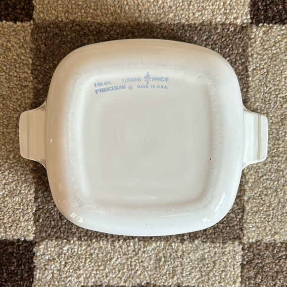 VTG 1960 1 1/2qt Pyroceram Corning Ware Blue Cornflower Casserole Dish W… - Picture 2 of 9